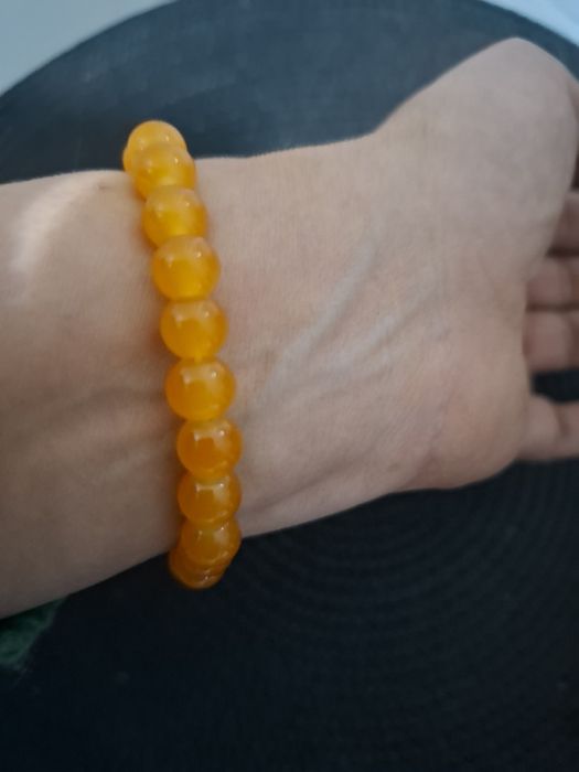 Bratara cuart tangarine Honk Kong elastica