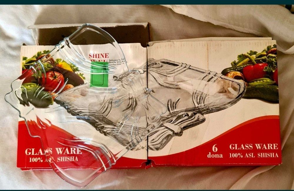 Тарелки стеклянные