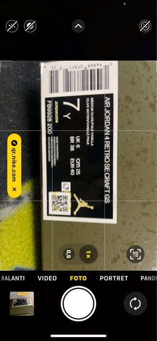 Vand jordan 4 gs ,,Medium Olive”