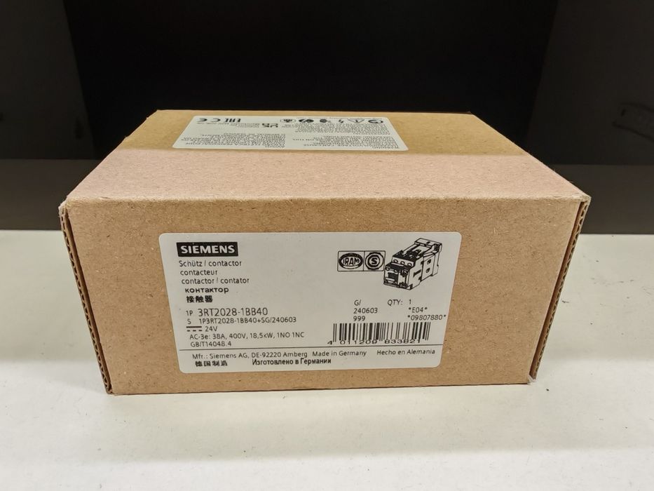 Contactor Siemens 38A 400V 3Pol 3RT2028-1BB40