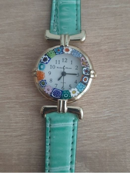 Ceas Damă Vecchia Venezia - Cadran Sticlă Murano Millefiori, Autentic