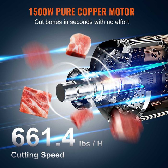 Fierastrau oase profesional 1500W, inox, 300kg/h, cu piese NOU