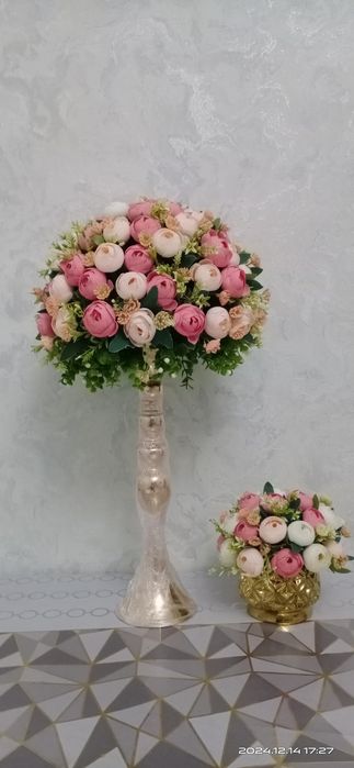 Stol gullari. Dekor gullar.  To'yxonalarga zakaz olamiz