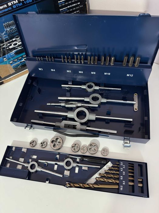 Trusa cu filiere si tarozi Eventus Exact BGS M3-M12 STM15