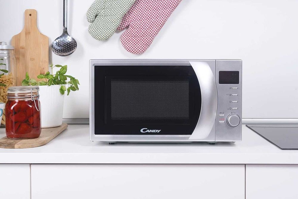 Микровълнова печка Candy CMG 2071 DS CMG2071DS, Ютия, 20 л, Сребърен