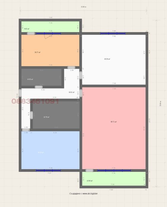 Продава се Многостаен апартамент в Крумовград - 96 кв.м за 691 €/кв.м - Снимка #6