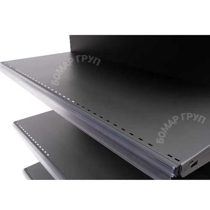 ПРОМО! Крайстенен стелаж за магазин бял или тъмно сив мат!