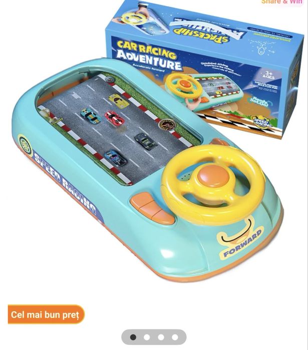Jucarie interactiva masinuta cu volan