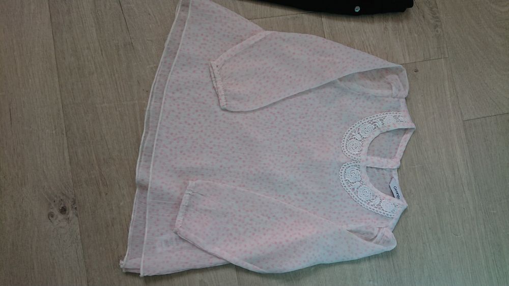Bluză/cămășuță, pantaloni negri ,2 ani, 86-92 cm
