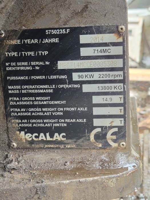 Excavator Mecalac 14.5 tone