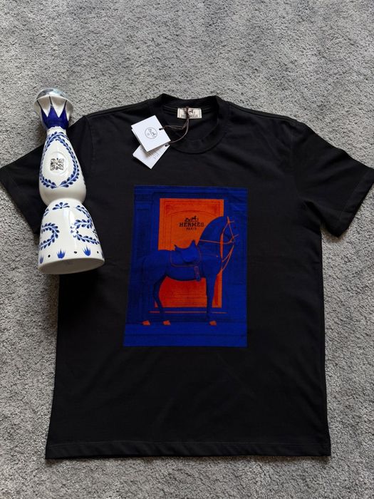 Tricou Hermes logo-print gucci