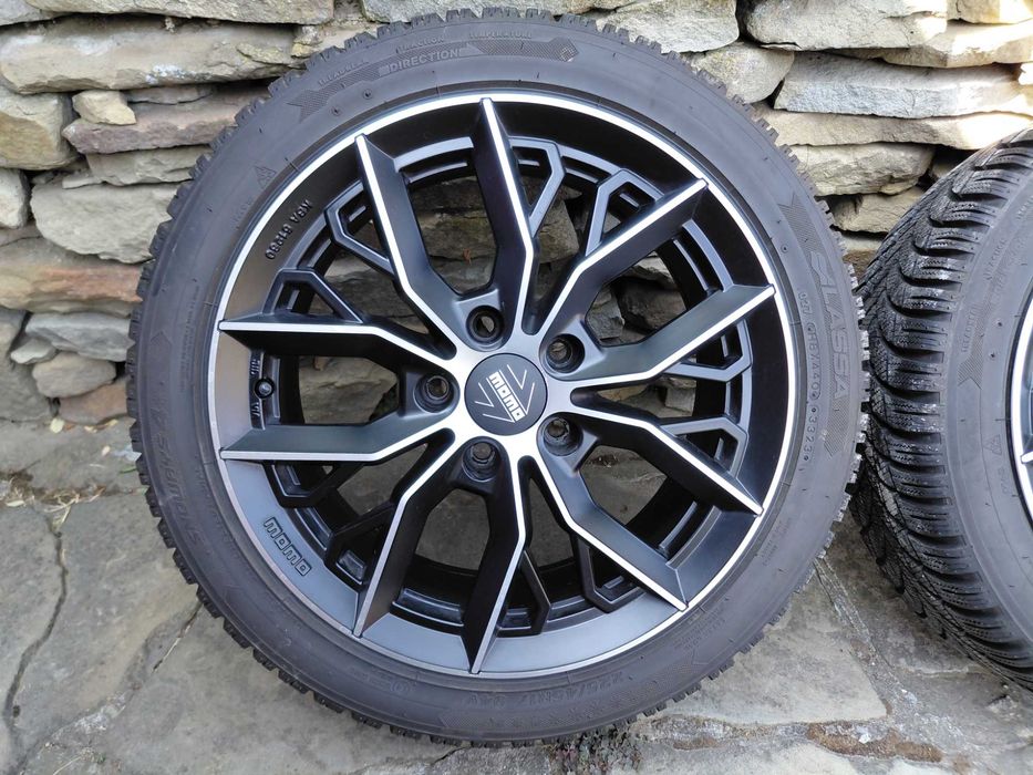 4 бр. MOMO Massimo 17" 5x120 ET34 + зимни Lassa Snoways 4 225/45 R17