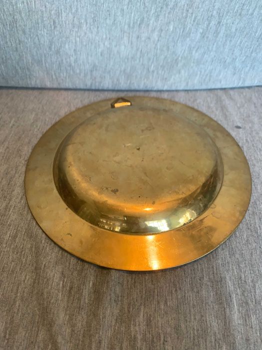 Месингова чиния за стена с ангели