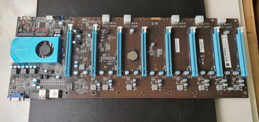 Чисто нова Octominer B8PLUS дънна платка за 8 GPU - 12 месеца гаранция, 8 бр.