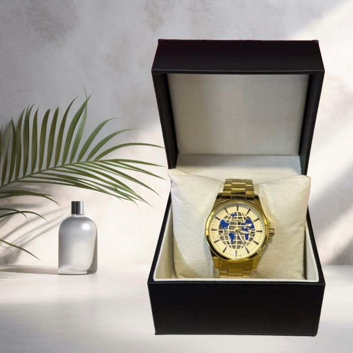 Луксозни златисти мъжки часовници с римски цифри
Тип механизъм: Механи