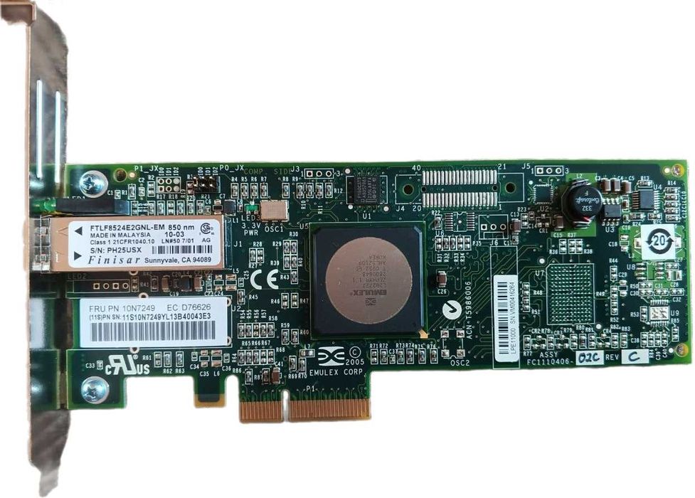 Новые и б/у адаптеры Fibre Channel SAN: Emulex, Qlogic, IBM, HP
