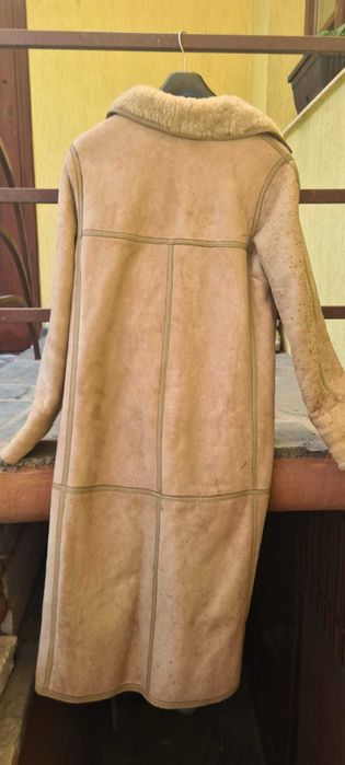 Cojoc lung Mattssons Päls Malmö – piele și blană naturală, vintage