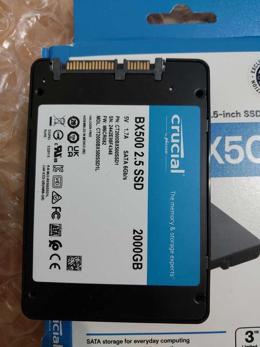 2TB SSD Crucial MX500 / BX500