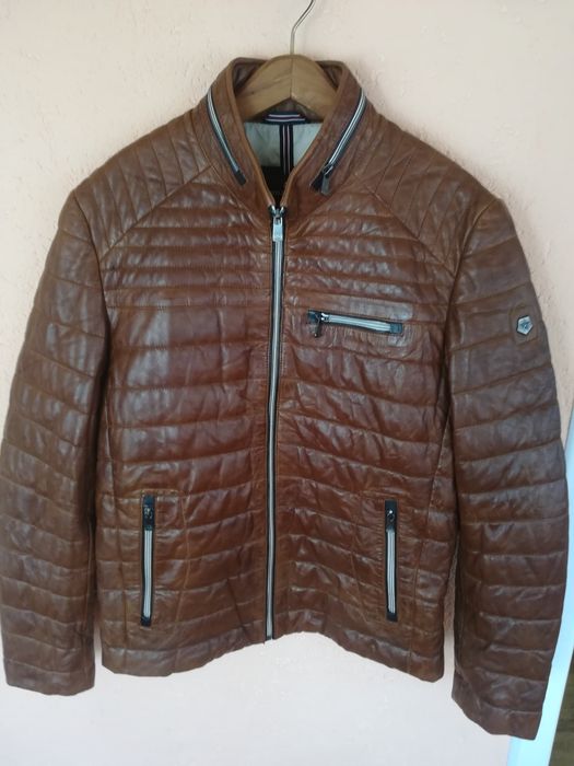 Geaca piele bărbați Milestone mărimea 48