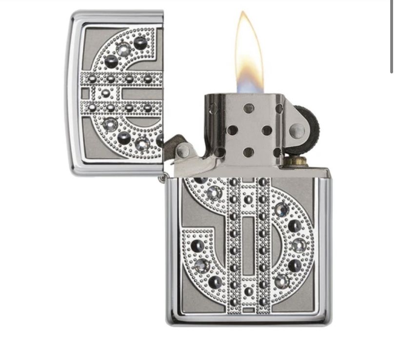 Bricheta Zippo Cristale Swarovski
