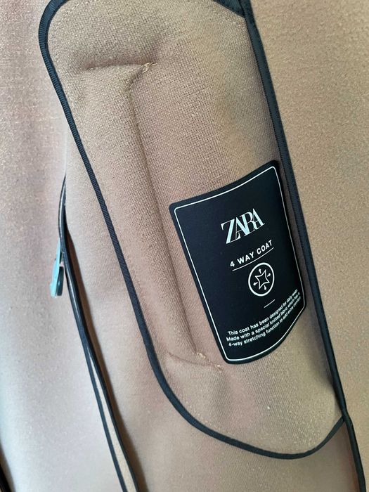 Бежово палто Zara