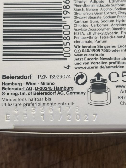 Дневен крем за всеки тип кожа EUCERIN Anti-eta Hyalur Filler 30SPF