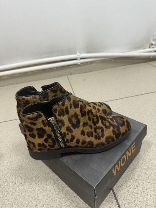 Ботинки кожаные 100%