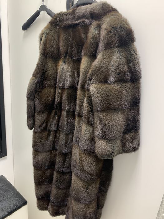 Шуба из норки горизонтальная модель «Жаклин»