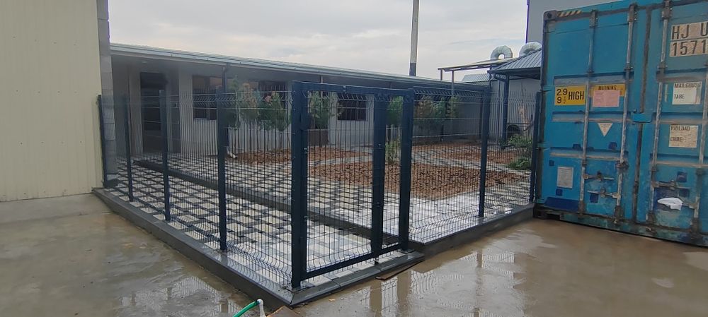 Установка Евро сетки, установка евро забор, 3D забор