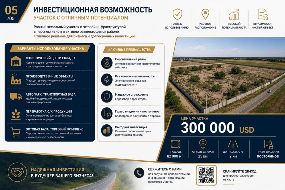 Продаётся 82 сотки земельного участка с кадастром Утрасарай район