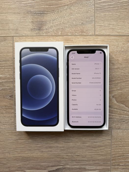 Iphone 12, (bat. 98%-83%), 64gb - negru, ca nou