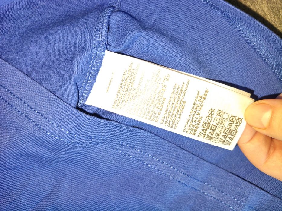 Tommy Jeans tricou bărbătesc albastru cu logo mic mărimea M nou origin