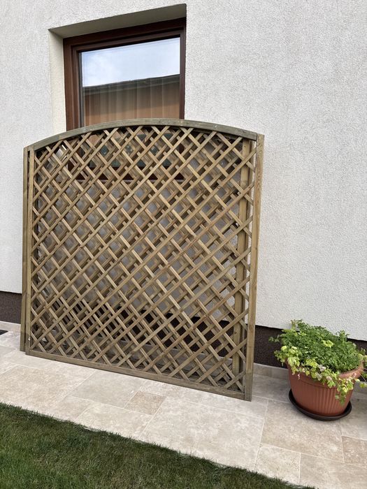 Spalier arcuit, lemn, 180 x 180 cm