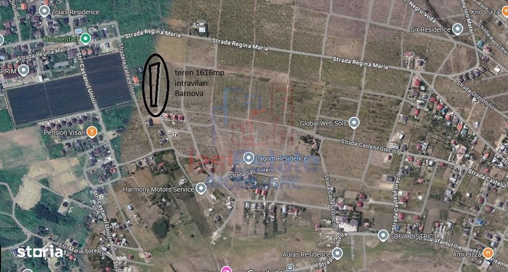 Ocazie! Visan TEREN 1616mp intravilan lot pt constructie casa