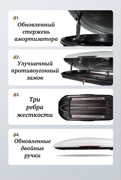 Автобокс 600 литр 173х81х36 см