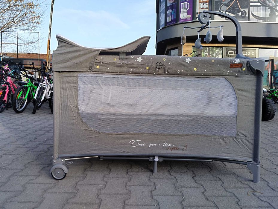 CANGAROO Детска кошара Once upon a time 3 сив