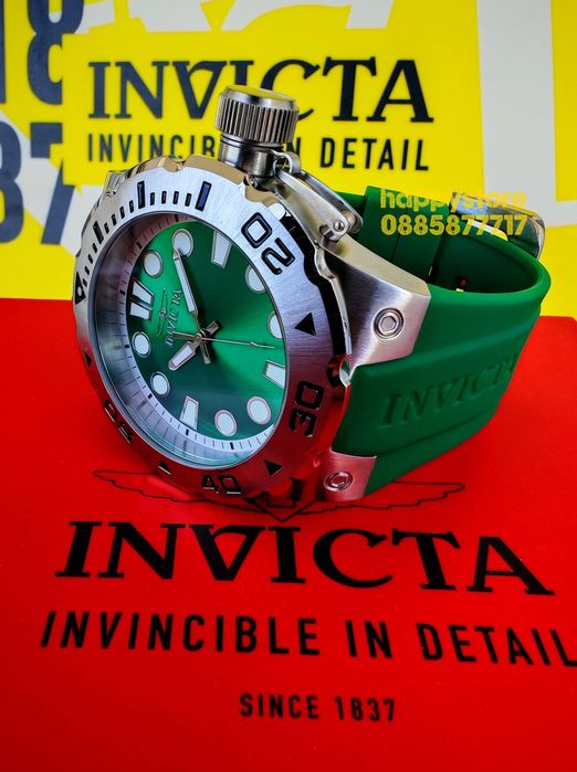INVICTA Bumble Green 51mm, Инвикта нов ръчен часовник