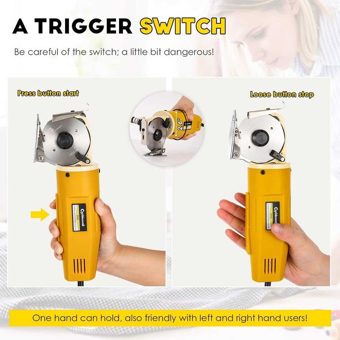 Foarfeca Industr electr croit cu disc,textile/piele,REDUS de la 750RON