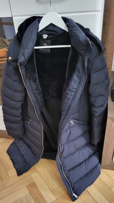 Geaca Zara XL cu pene