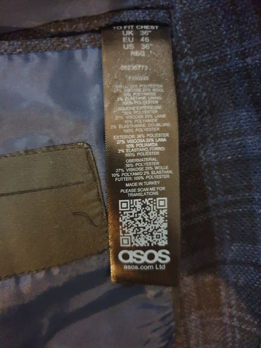 sacou bărbați de la Asos mărimea S