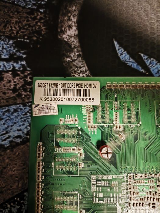 Видеокарта NVIDIA GeForce 9500 GT 512MB DDR2 (на запчасти / затычка)
П
