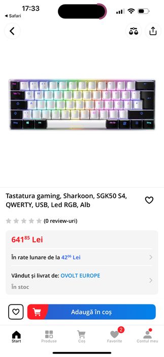 Tastaura Sharkoon Pret Bun