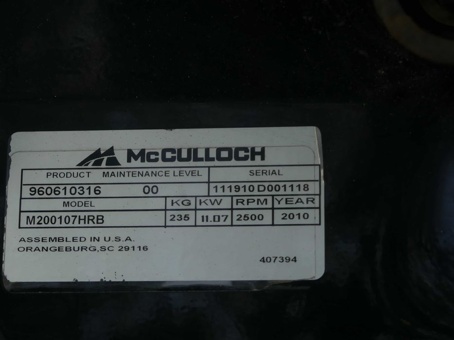 Tractoras de tuns gazon/iarba McCULLOCH/HUSQVARNA