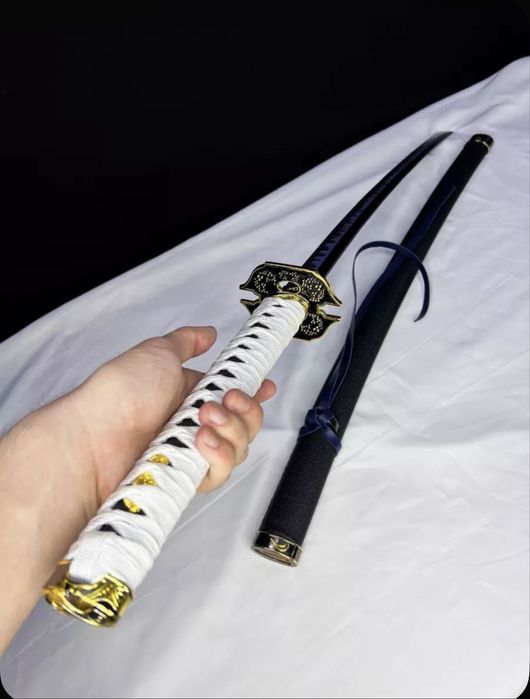 катана белая, метал