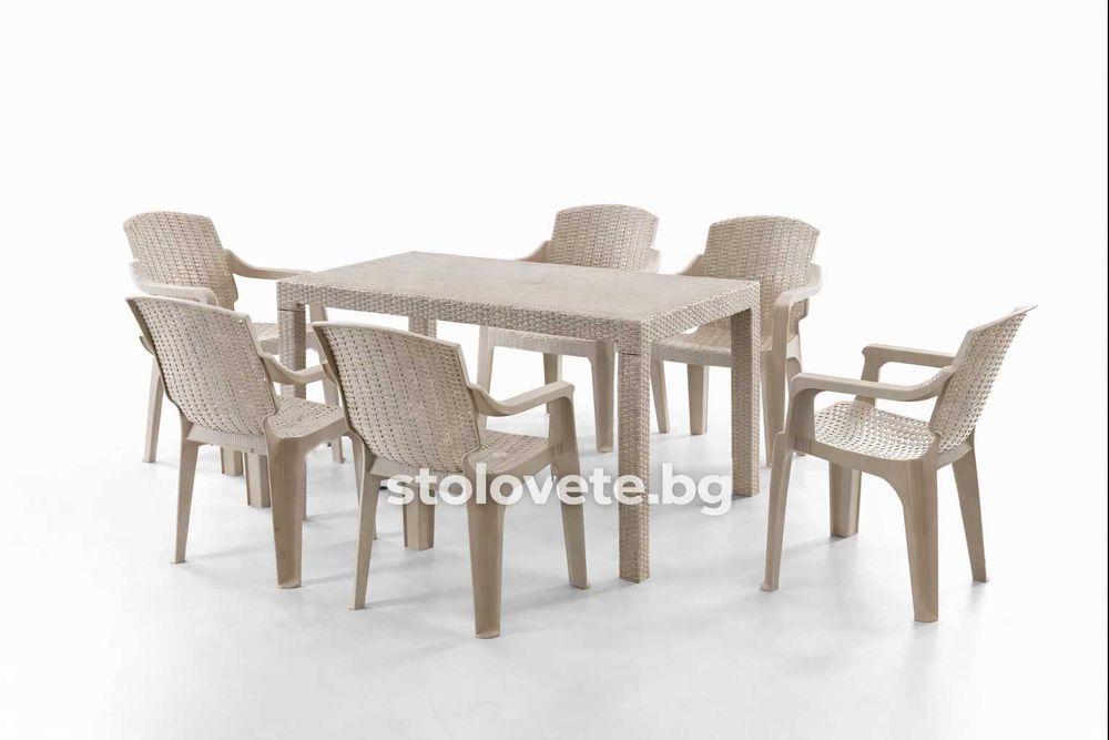 Комплект маса с 6 стола – стил и удобство за вашата тераса