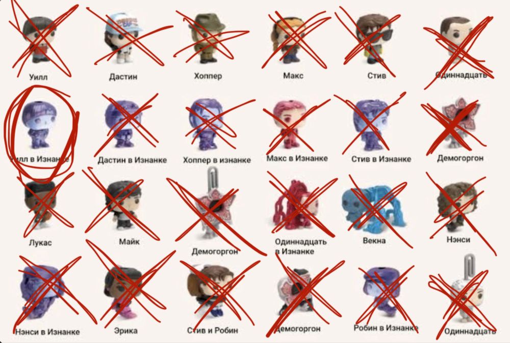 kinder joy stranger thigs очень странные дела осд