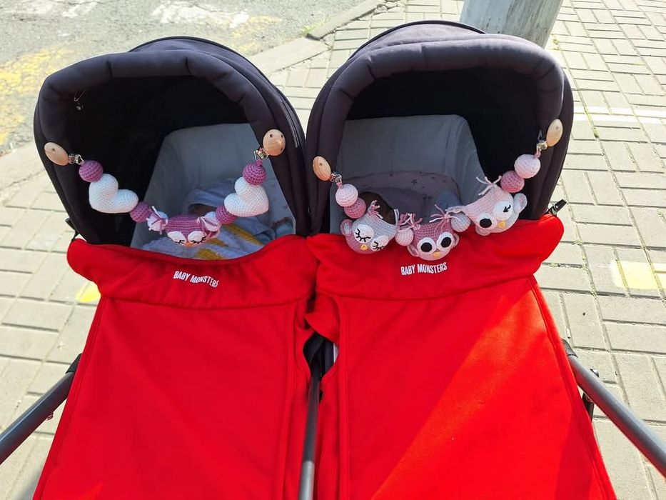 Количка за близнаци Baby monsters Easy twin