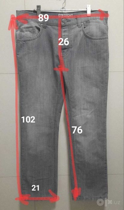 Primark Джинсы на Болтах  W33-34р