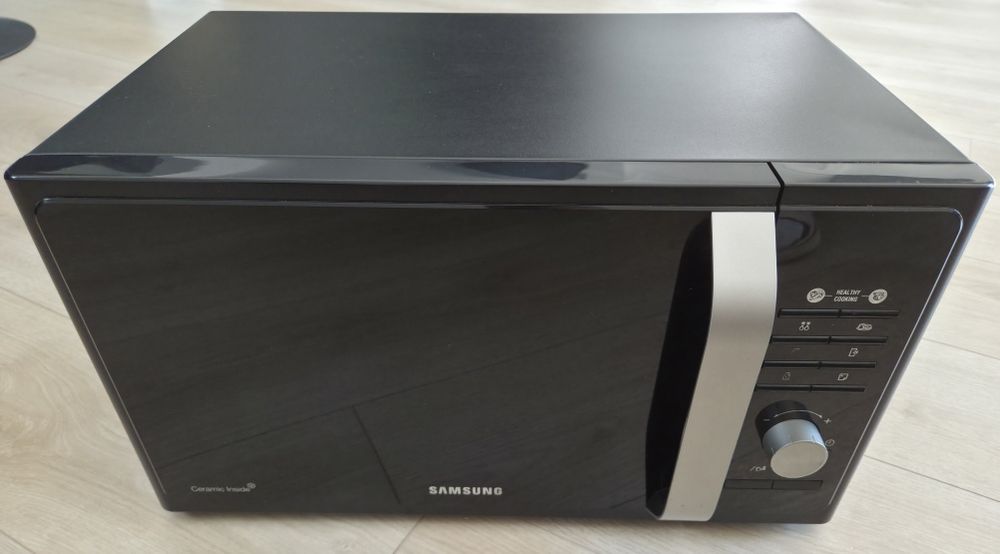 Cuptor cu microunde Samsung MS23F301TAK, 23L, 800W, negru, interior ceramic