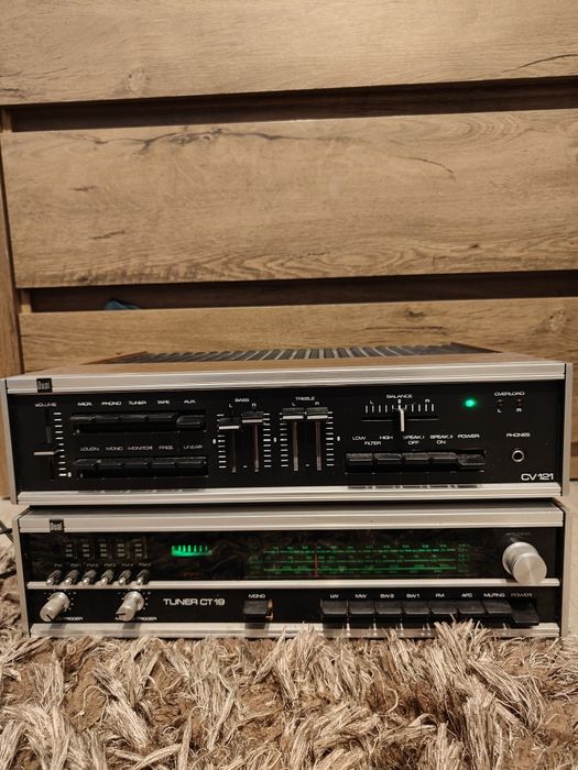Amplificator+ tuner Dual CV 121 și amplificator + tuner Grunding Fine